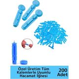 Wintoup Dayanıklı Tüm Kalemlerle Uyumlu Şeker Parmak Delme Hacamat Kalem Iğnesi 200 Adet-4 Kutu
