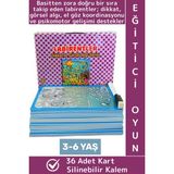 Wintoup Eğitici Çocuk Dikkat Görsel Algı Koordinasyon Psikomotor Silinebilir Kalem Oyun Labirentler 36 Kart - 1 Adet