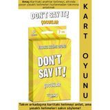 Wintoup Eğitici Konsantrasyon Dikkat Zeka Gelişimi Eğlenceli Vakit Geçirme Kart Oyunu Don't Say It-Çocuklar - 1