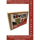 Wintoup Eğitici Oyuncak El Göz Koordinasyonu Beceri Geliştirici Doğal Ahşap Çok Şık Çocuk Bowling Oyunu Seti - 1 Adet