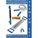 Wintoup #egzersizseti Pratik Ev Tipi Kondisyon Güç Dayanıklılık Direnç Fitness Spor Antrenman 4'lü Özel Set - Çok Renkli
