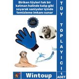 Wintoup #eldiven Masaj Etkili Silikonlu Evcil Hayvan Tüy Temizleyici Sağ El Kedi Köpek Tüy Toplama Eldiveni - Renkli