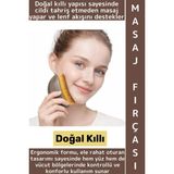 Wintoup Ergonomik Doğal Kıl Selülit Gıdı Boyun Çene Toparlayıcı Sıkılaştırıcı Lenfatik Drenaj Masaj Fırçası - Çok Renkli