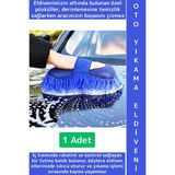 Wintoup Ergonomik Oto Iç Dış Bakım Temizlik Çizilme Önleyici Özel Püsküllü Premium Araba Yıkama Eldiveni - 1 - Çok Renkli