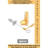 Wintoup Ergonomik Tutuş Dayanıklı Uzun Ömürlü Kızartma Garnitür Eğlenceli Pratik Spiral Patates Dilimleyici - Çok Renkli - 1