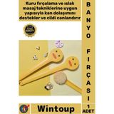 Wintoup #fırça Ergonomik Peeling Etkili Masajlı Uzun Saplı Ördek Tasarımlı Yumuşak Uçlu Vücut Kese Fırçası - Tek Ebat