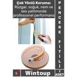 Wintoup #Fitil 9 Metre Pencere Izolasyon Bandı Yapışkanlı Cam Isı Yalıtım Süngeri Rüzgar Soğuk Kesici Fitil