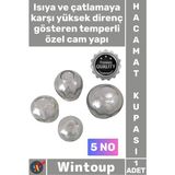 Wintoup #hacamat Isıya Dayanıklı Profesyonel Hijyenik Vakumlu Kaliteli Şeffaf Cam Hacamat Kupası 5 No 1 Adet - Çok Renkli