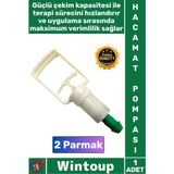 Wintoup #hacamat Premium Vakumlu Ergonomik Manuel Terapi Masaj Kupa Çekme Kaliteli 2 Parmak Hacamat Pompası - Çok Renkli
