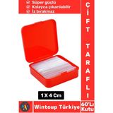 Wintoup Iz Bırakmaz Dayanıklı Pratik Tablo Çerçeve Küçük Obje Çift Taraflı Nano Jel Şeffaf Bant 60'lı Kutu