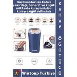 Wintoup #kahveöğütücü Kompakt Küçük Kuruyemiş Karabiber Aşırı Isınma Korumalı Paslanmaz Çelik Şık Güçlü Motor Değirmen Kahve Baharat Öğütücü - Çok Renkli