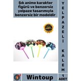 Wintoup #kalem Estetik Figürlü Şık Hediyelik Koleksiyonluk Okul Ofis Yeni Anime Yelpazeli Tükenmez Kalem - Tek Ebat