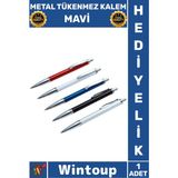 Wintoup #kalem Lüks Şık Tasarım Ofis Iş Imza Yazım Gereçleri Kaliteli Ergonomik Metal Tükenmez Kalem Mavi - Çok Renkli - Tek Ebat