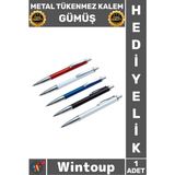 Wintoup #kalem Ofis Hediye Şık Tasarım Ergonomik Kaliteli Çelik Profesyonel Metal Tükenmez Kalem Gümüş - Çok Renkli - Tek Ebat