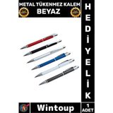 Wintoup #kalem Şık Lüks Ofis Hediyesi Ergonomik Tasarım Kaliteli Kurumsal Stil Metal Tükenmez Kalem Beyaz - Çok Renkli - Tek Ebat