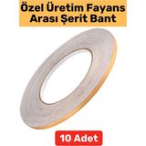 Wintoup Kaliteli Kendinden Yapışkanlı Duvar Karo Zemin 5 Mtx0.5 cm Gold Fayans Arası Şerit Bant 10 Ad