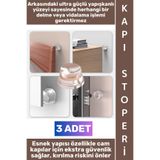 Wintoup #KapıStoperi Güçlü Kendinden Yapışkanlı Kapı Pencere Yatak Arkası Dolap Kapakları Klozet Kapağı Duvar Fayans Cam Ahşap Plastik Hasar Gürültü Önleyici Darbe Emici Şeffaf Silikon Kapı Stoperi 3 Adet