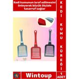 Wintoup #kedi Uzun Ömürlü Dayanıklı Plastik Ergonomik Geniş Delikli Hijyenik Topaklanan Pratik Evcil Hayvan Pet Kedi Kumu Küreği - Tek Ebat - Çok Renkli