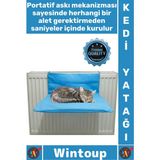 Wintoup #kediyatağı Konforlu Yumuşak Rahat Kumaş Pratik Sağlam Kalorifer Askılı Şık 45X32X3 cm Kedi Yatağı - Çok Renkli - Tek Ebat