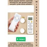 Wintoup Kendinden Yapışkanlı Ev Ofis Kumanda Telefon Model Küçük Eşya Çok Amaçlı Mıknatıslı Tutucu 4 Adet - Çok Renkli