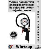 Wintoup #kompresör Profesyonel Kompresör Uyumlu Hassas Ölçüm Basınç Gösterge Saatli Lastik Şişirme Tabancası - Çok Renkli