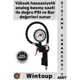 Wintoup #Kompresör Profesyonel Kompresör Uyumlu Hassas Ölçüm Basınç Gösterge Saatli Lastik Şişirme Tabancası