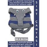 Wintoup Konforlu Gündelik Okul Gezi Mitolojik Mahendra Fil Tasarımlı Şık Kadın Erkek Sırt Çantası 30 x 26 cm - Çok Renkli