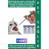Wintoup #köpeksağlık Evcil Hayvan Yıkanabilir Hafif Kompakt Yavru Yetişkin Kedi Köpek Sıvı Tablet Mama Takviyesi Şeffaf Gövde Kontrollü Itme Mekanizması Hap Yutturma Aparatı 1 Adet - Çok Renkli