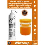 Wintoup #lehim Kaliteli Elektronik Tamir Seti Pinax Tüp Lehim Teli 25 gr 12MM + Lehim Pastası 40 gr Şık Set - Tek Ebat