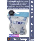 Wintoup #lif Konfor Masaj Etkili Pratik Köpüklü Yumuşak File Ergonomik Beyaz Sabun Kokulu Sabunlu Banyo Lifi - Tek Ebat