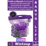 Wintoup #lif Konforlu Masaj Etkili Pratik Köpüklü Yumuşak File Ergonomik Lavanta Kokulu Sabunlu Banyo Lifi - Tek Ebat