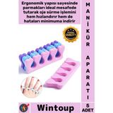 Wintoup #maniküraparatı Yumuşak Esnek Profesyonel Bakım Parmak Ayırıcı Sünger Manikür Pedikür Aparatı 5 Adet