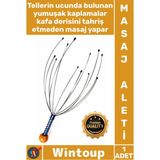 Wintoup #masaj 12 Telli Yumuşak Uçlu Rahatlatıcı Ergonomik Stres Giderici Uyarıcı Etkili Kafa Masaj Aleti - Çok Renkli