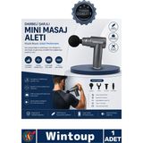 Wintoup #masaj Fit Pro Darbeli Şarjlı Mini Masaj Aleti Type C Şarjlı 6 Kademeli Sessiz Sporcu Masaj Cihazı - Çok Renkli
