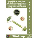 Wintoup #masajaleti Doğal Cilt Bakımı Anti Aging Kırışıklık Karşıtı Jade Roler Yeşim Taşı Yüz Masaj Aleti - Tek Ebat