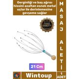 Wintoup #masajaleti Ergonomik Stres Giderici Rahatlatıcı Kan Dolaşımı Artıran Şık Metal Tel Kafa Masaj Aleti - Çok Renkli