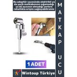 Wintoup #matkapucu Profesyonel Dar Zor Alan Köşe Vida Takma Sökme Çıkarma Pratik Elektrikli Şarjlı Matkap Ucu Vidalama Adaptörü - Tek Ebat - Çok Renkli