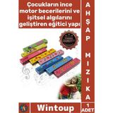 Wintoup #mızıka Kalite Eğitici Müzik Aleti Çocuk Ritim Gelişimi Sağlayan Renkli Tasarım Sağlam Ahşap Mızıka - Tek Ebat