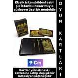 Wintoup #oyun Premium Kalite Kolay Yıpranmaz Suya Yırtılmaya Dayanıklı Koleksiyon Çok Şık Hatıra Hediyelik Istanbul Tasarımlı Klasik Deste Kağıt Oyunu Siyah Iskambil Kartları