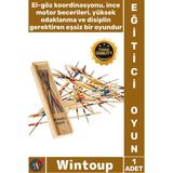 Wintoup #oyun Zeka Strateji Beceri Doğal Eğitici El Göz Koordinasyonu Sabır Odaklanma Ahşap Mikado Oyunu - Tek Ebat