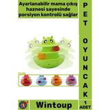 Wintoup #oyuncak Evcil Hayvan Etkileşimli Zeka Geliştirici Ilgi Çekici Dayanıklı Ayarlanabilir Porsiyon Kontrolü Mama Ödül Hazneli Yatmaz Kedi Köpek Oyuncağı - Tek Ebat - Çok Renkli
