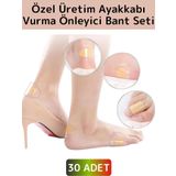 Wintoup Özel Görünmez Ultra İnce Nefes Alabilir Su Geçirmez Ayakkabı Topuk Parmak Vurma Önleyici Bant 30'lu