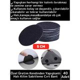 Wintoup Özel Kendinden Yapışkanlı Yıkanabilir Tekrar Kullanılabilir Halı Kilim Kaydırmaz Cırt Bant 40 Adet