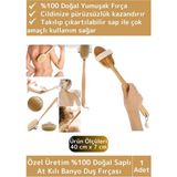 Wintoup Özel Üretim Doğal Yumuşak Vücut Masajı Etkili Saplı At Kılı Banyo Duş Fırçası