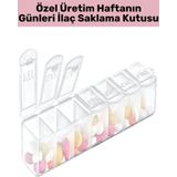 Wintoup Özel Üretim Kompakt Sağlık Dostu Haftanın Günleri 7 Günlük İlaç Tablet Saklama Kutusu