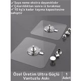 Wintoup Özel Üretim Yüksek Kaliteli Suya Neme Ekstra Dayanıklı Montajsız Ultra Güçlü Vantuzlu Askı 1 Adet