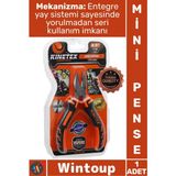 Wintoup #pense Hassas Işler Hobi Takı Tasarım Montaj Tamir El Aleti Yaylı Mini Çelik Pense 4.5 Inç 115 mm - Tek Ebat - Çok Renkli