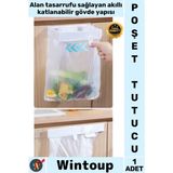 Wintoup #poşettutucu Mutfak Dolap Içi Pratik Askı Kendinden Yapışkanlı Katlanabilir Çöp Poşeti Tutucu Aparat - Çok Renkli