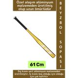 Wintoup Premium Dekoratif Hediyelik Kırılmaz Sert Alüminyum Alaşım Hassas Kavrama Şık Beyzbol Sopası 61 Cm
