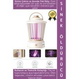 Wintoup Premium Iç Dış Mekan Uv Işık Lamba Sivrisinek Kovucu Sineksavar Şarjlı Asılır Sinek Öldürücü Beyaz - 1